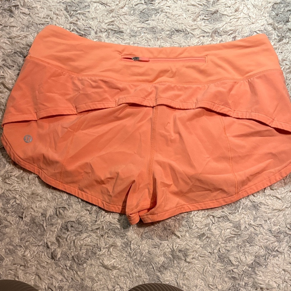 Lululemon Athletica Peach Athletic Shorts